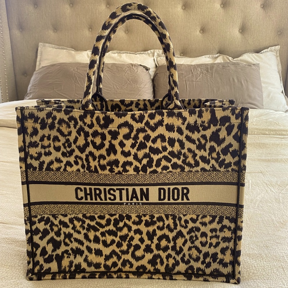Large Dior Mizza book tote